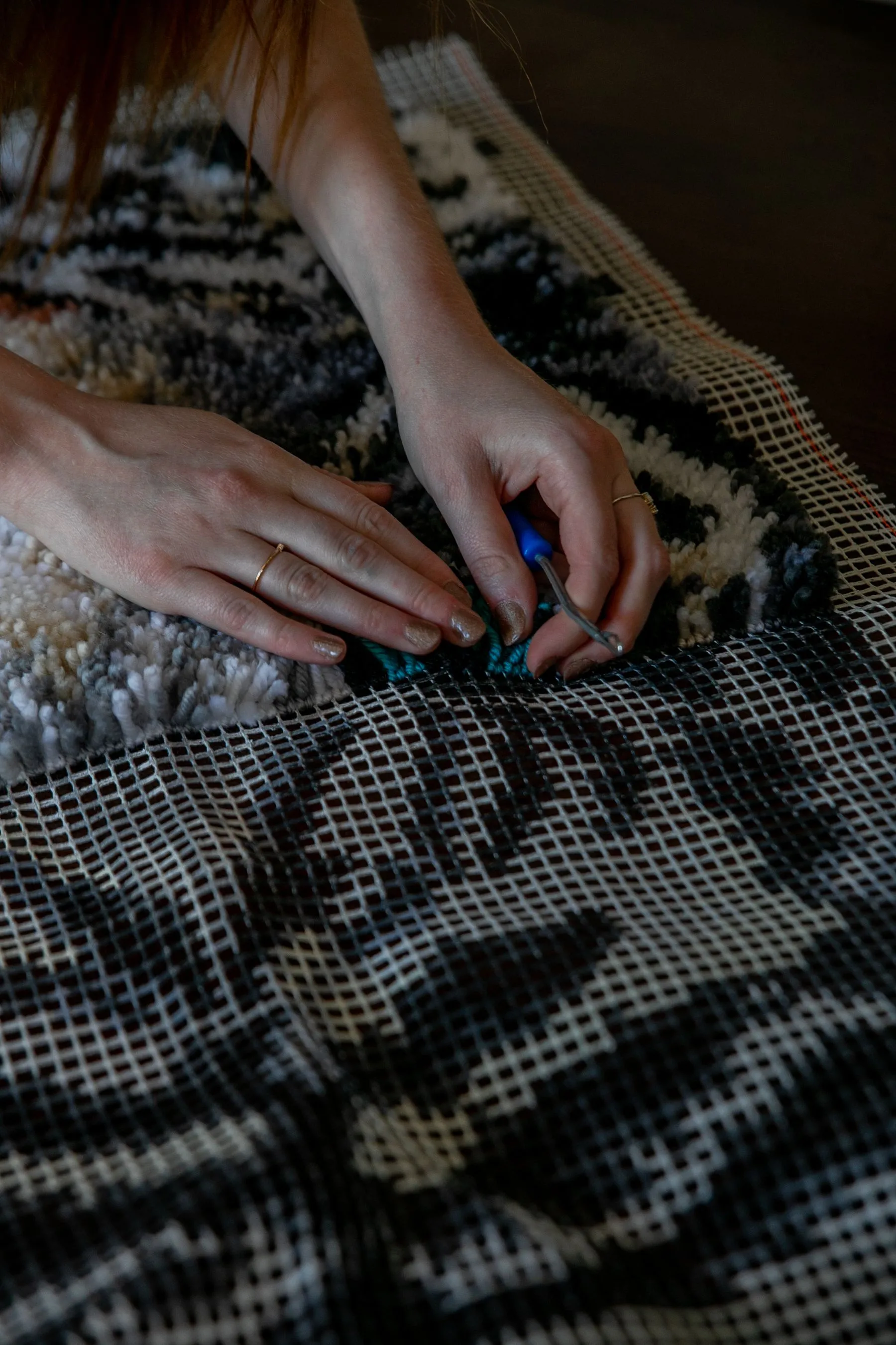 Daniela Doe Translates Digital Type Into Tufted Yarn